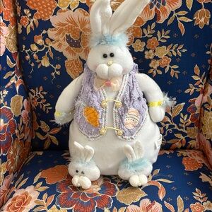 Vintage Soft Easter Bunny Decoration